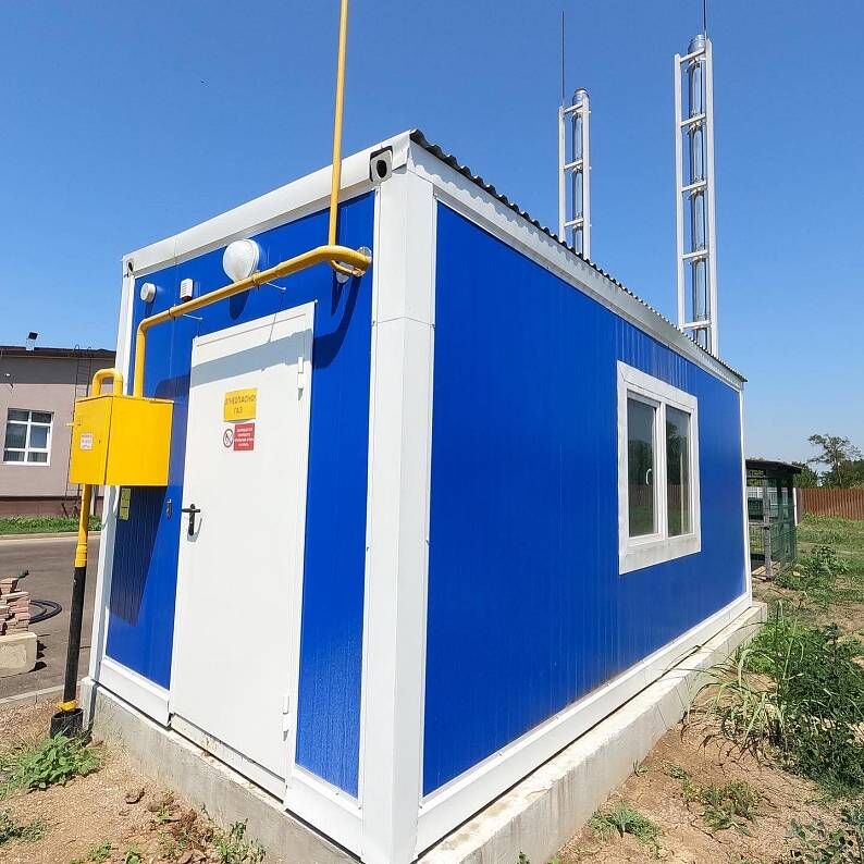 Газорегуляторный пункт (ГРПШ) для водогрейной котельной в Республике Адыгея