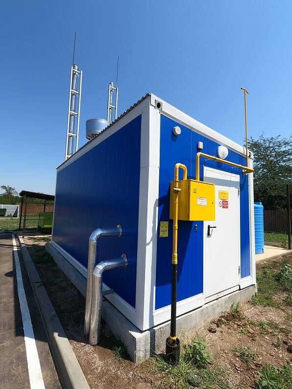 Газорегуляторный пункт (ГРПШ) для водогрейной котельной в Республике Адыгея