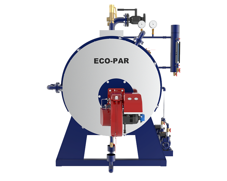 Трехходовой паровой котел ECO-PAR 0,7 бар 300 - 1000  кг/ч