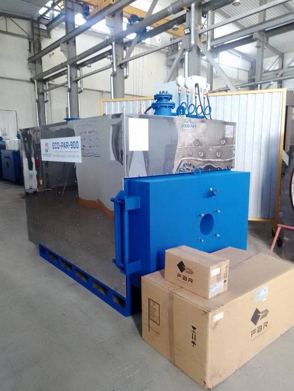 Промышленный паровой котёл ECO-PAR 900 для крупнейшего в Свердловской области предприятия по переработке биологических отходов