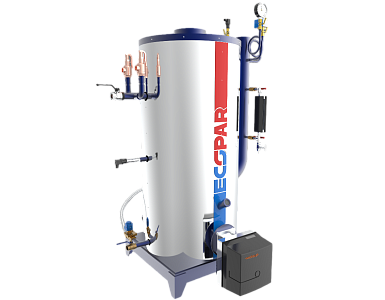 Паровой котёл для отогрева водопровода и нагрева воды Вертикальный одноходовой паровой котел ECO-PAR 100 - 1000 кг/ч